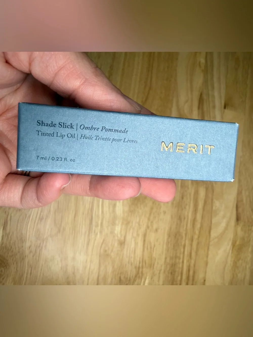 Merit Shade Slick Tinted Lip Oil - Au Naturel NIB